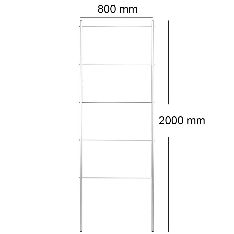 Опора для рослин шпалера садова 2000х800 мм d 16 мм/d 8 мм (ШС-D16/D8-2000х800) - фото 2 Опора для рослин шпалера садова 2000х800 мм d 16 мм/d 8 мм (ШС-D16/D8-2000х800) - фото 2