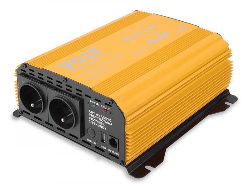 Инвертор Volt Polska Sinus Plus 1200 24/230V 600/1200W (23670)