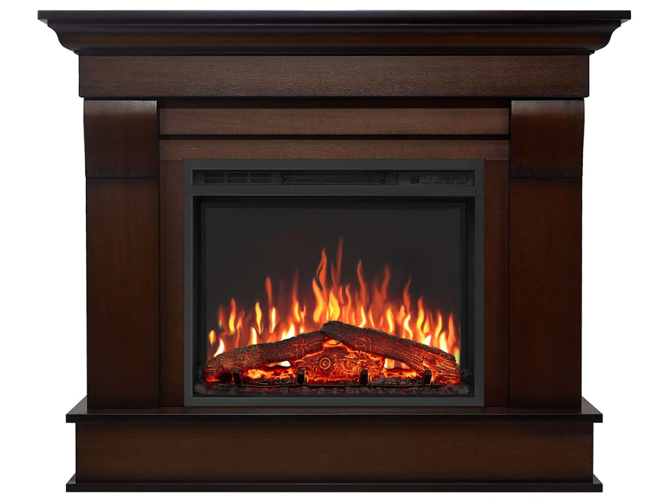 Электрокамин ArtiFlame Albion AF24 Махагон коричневый/Антик
