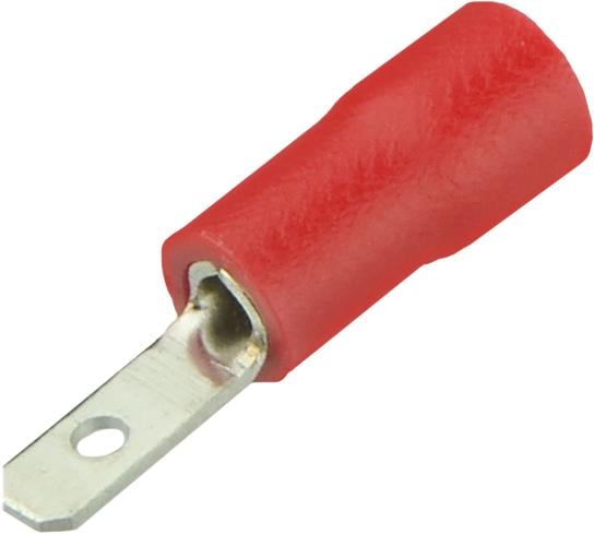 Наконечник изолированный вилка АСКО-Укрем MDD 1,25-110 0,5-1,5 мм2 2,8х0,4 мм 1 шт. Красный (A0060020012)
