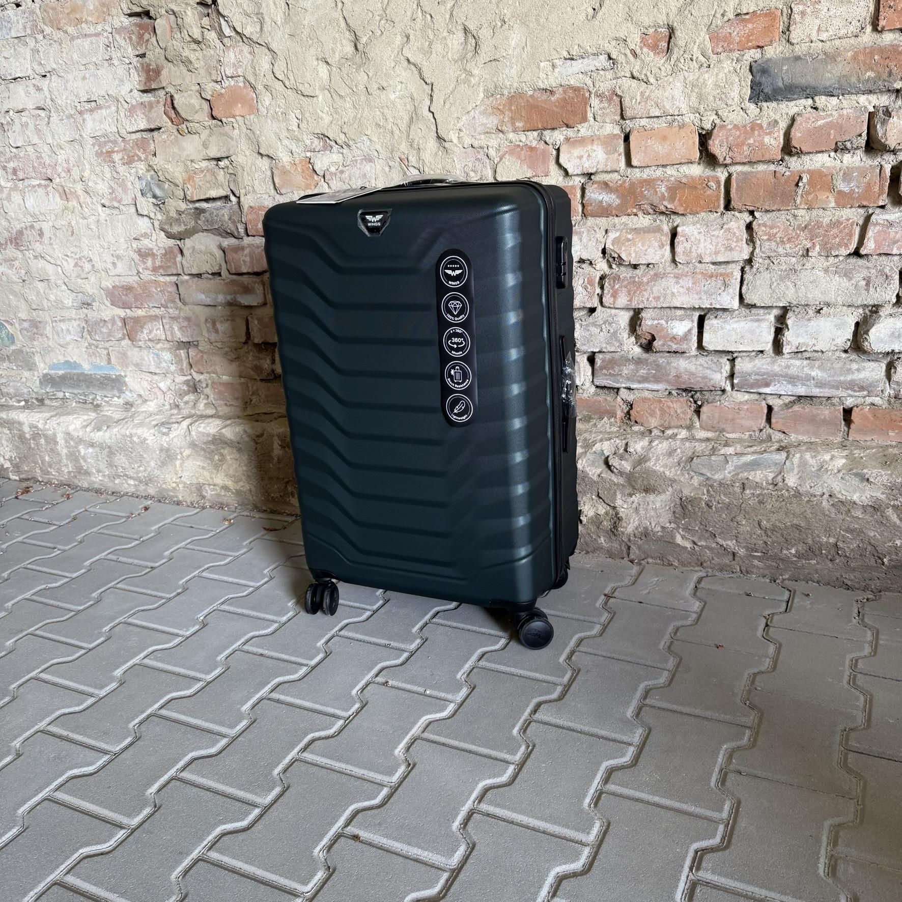 Чемодан Wings PEA01 дорожный L Зеленый (26557302) - фото 4 Чемодан Wings PEA01 дорожный L Зеленый (26557302) - фото 4