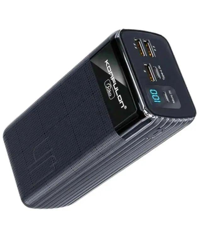 Повербанк Konfulon A21S 40000mah 5V/3A 4 USB выхода с LED-индикатором заряда и функцией быстрой зарядки