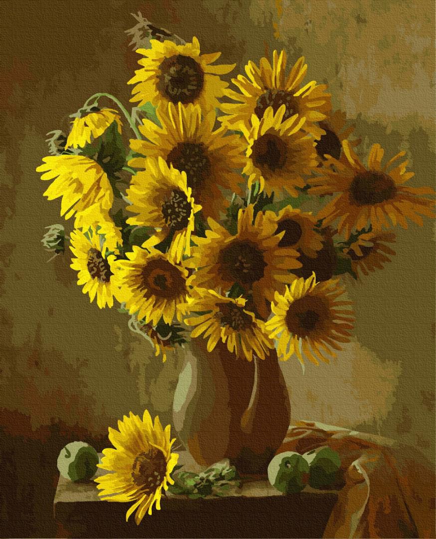 Картина по номерам Brushme Оранжевые подсолнухи 40х50 см (GX7808)