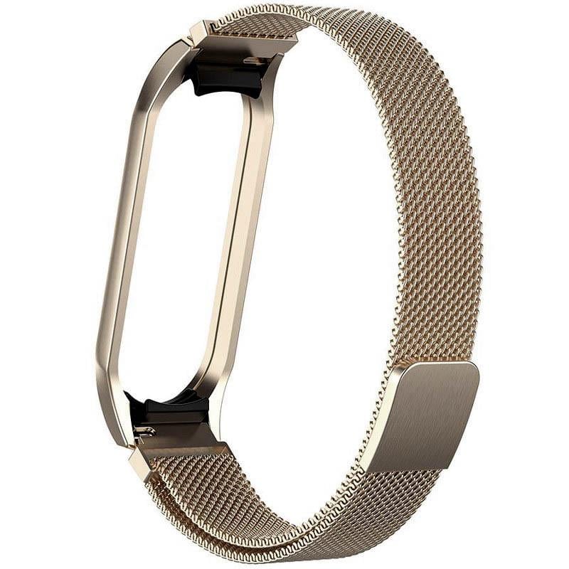 Ремешок сменный Milanese Loop Design для Xiaomi Mi Band 5/6 Vintage gold (00000037971_10)