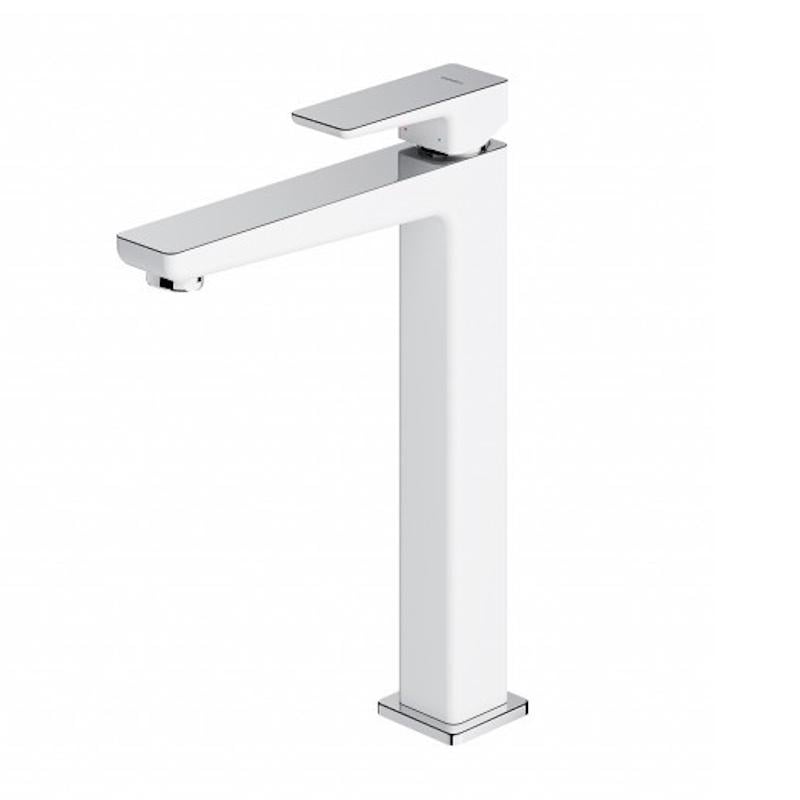 Смеситель для раковины Omnires Parma однорычажный Хром/Белый (PM7412CRB)