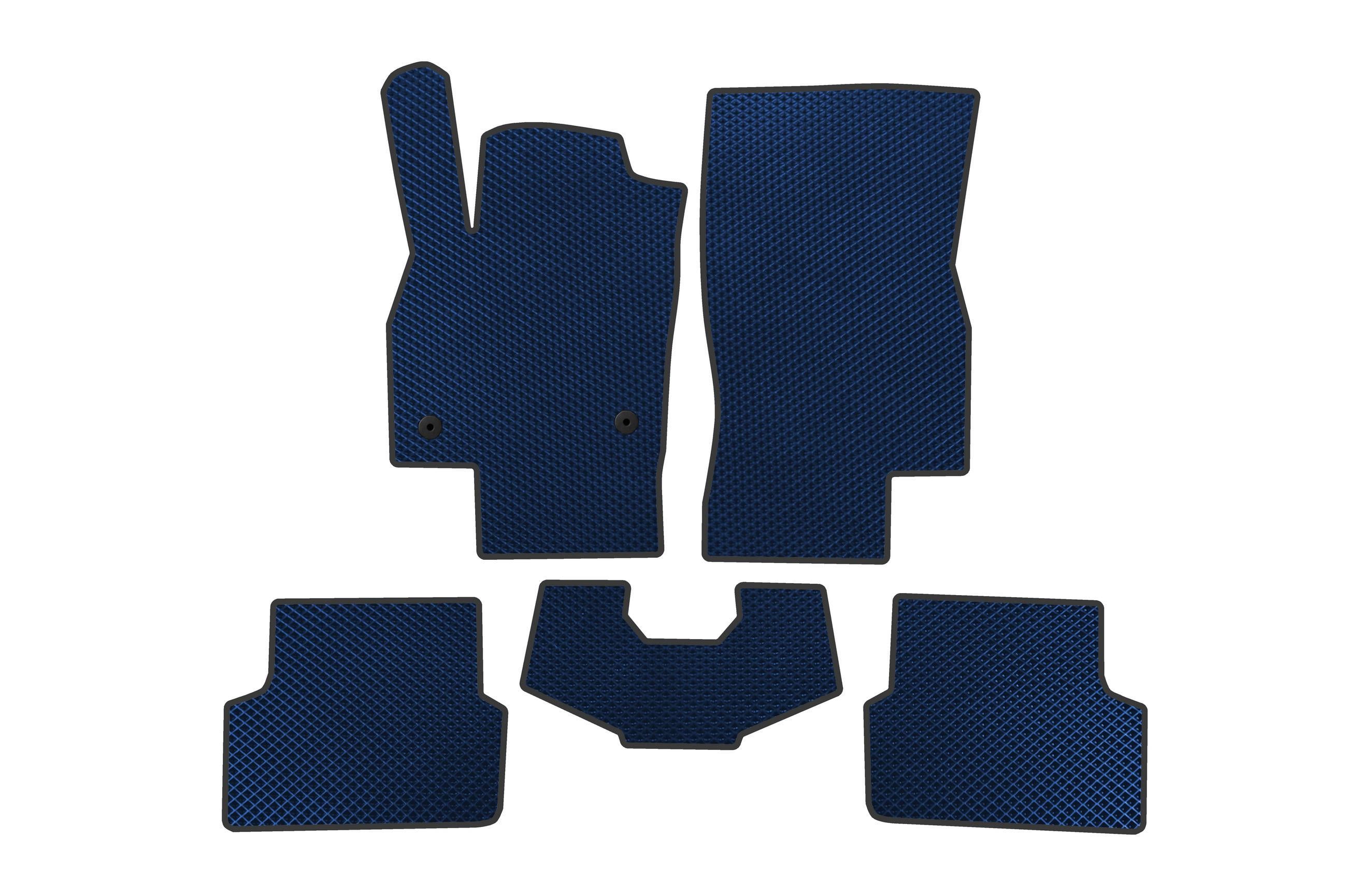 Килимки в автомобіль EVA Digital Designs HB для Skoda Fabia 2021- рр. етилвінілацетат Синій (183871)