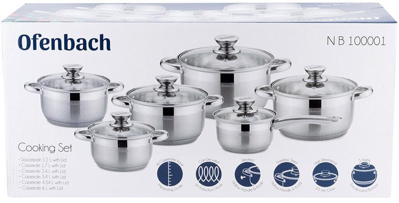 Набор кухонной посуды Ofenbach Hamburg 12 пр. - фото 7