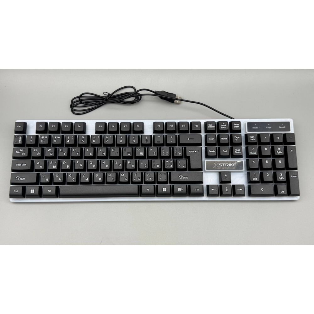 Клавіатура провідна XSTRIKE X-1080 RGB USB 43,4х13,1х3,2 см (32406727)
