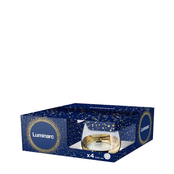 Набір склянок Luminarc Сір Де Коньяк Електричне Золото 4 х 300 мл - фото 4 Набір склянок Luminarc Сір Де Коньяк Електричне Золото 4 х 300 мл - фото 4