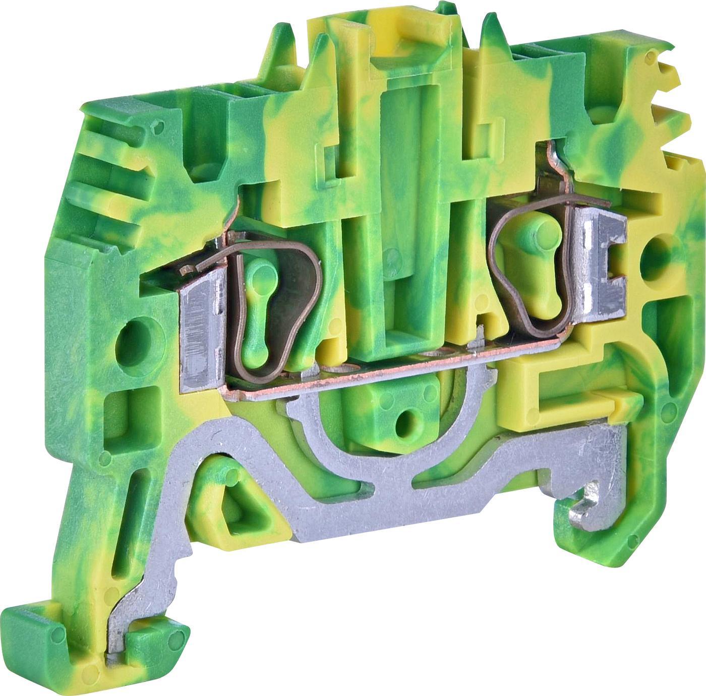 Клема пружинна заземлювальна ETI ESP-HTE.2 2,5 мм2 Жовто-зелений (3903191)