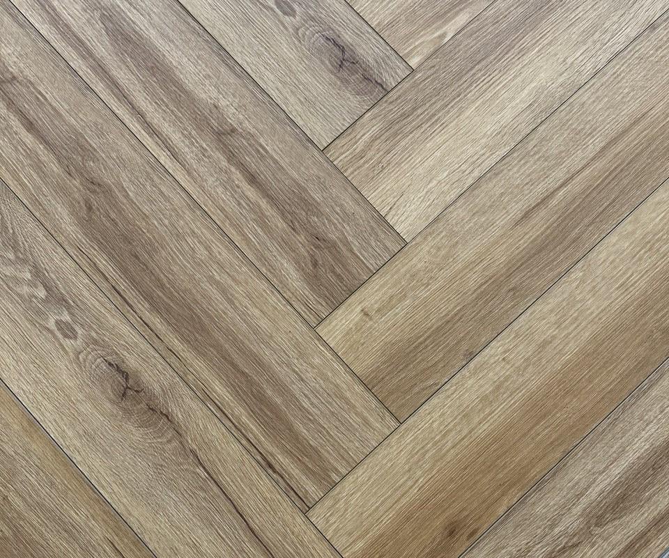 Ламінат Herringbone BazaLux SPC WE4927 OAK Buckingham вініловий 122x610x5мм (12653)