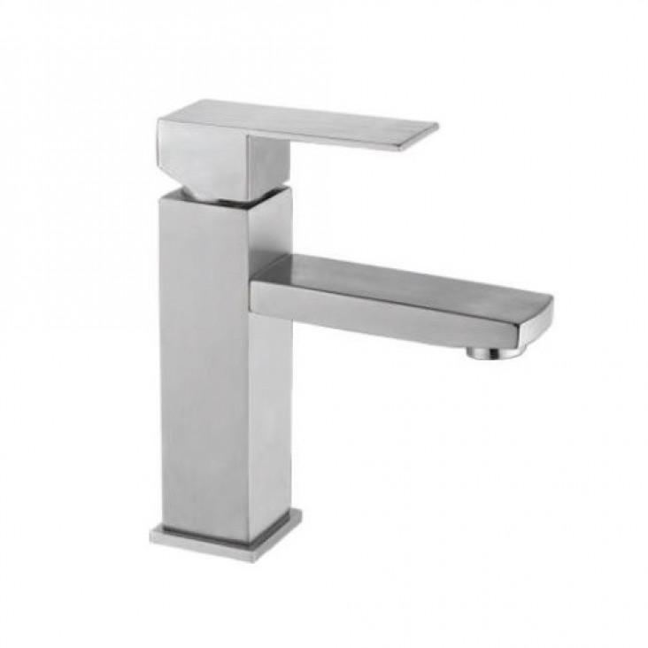 Змішувач для умивальника Frap F10802 нержавіюча сталь (1035778) Змішувач для умивальника Frap F10802 нержавіюча сталь (1035778)