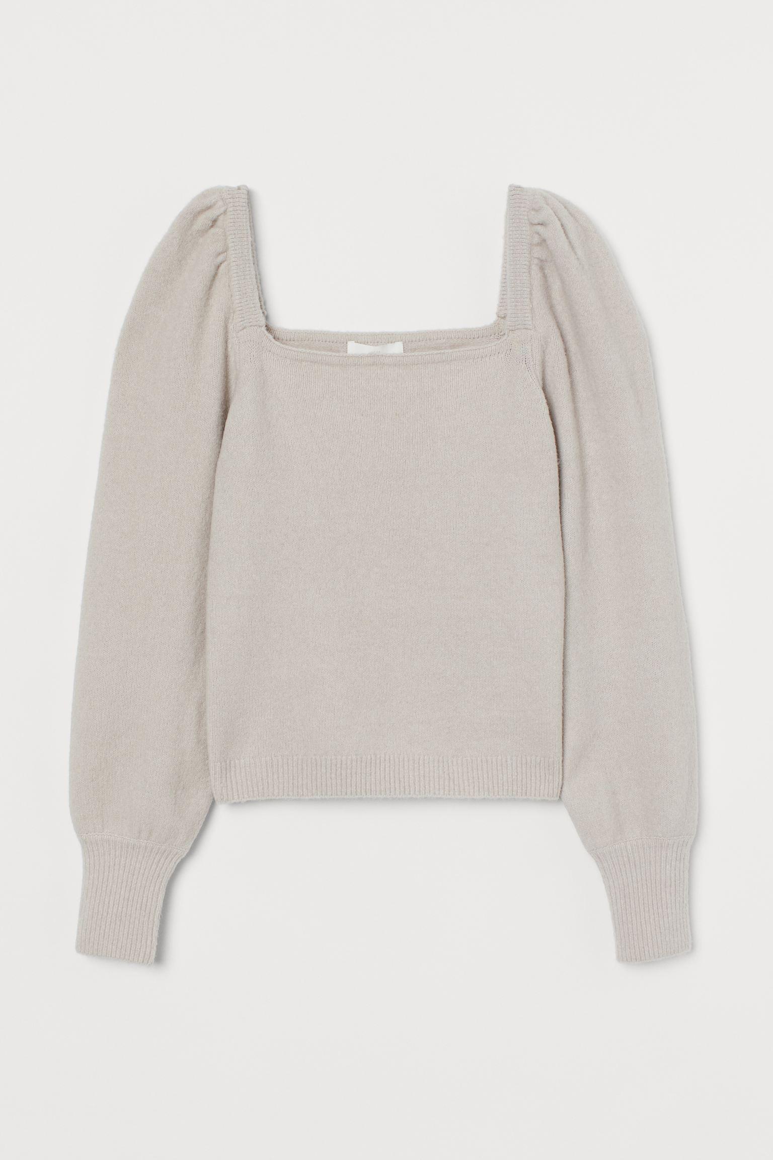 Джемпер H&M M Светло-бежевый (18029155292)