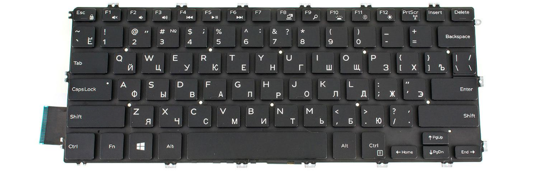 Клавіатура для ноутбука Inspiron 7386 з підсвіткою клавіш (123059)