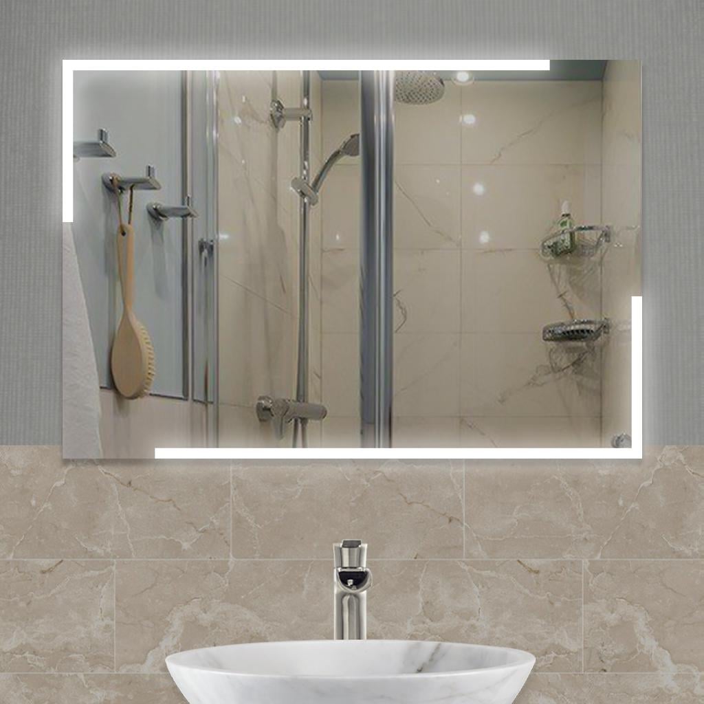 Зеркало D SR-01 с LED подсветкой и электрическим подогревом 800х600 мм (11409684)