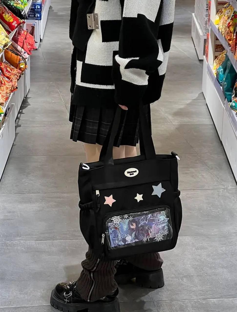 Сумка жіноча для школи/інституту з кишенями в японському стилі - фото 4 Сумка жіноча для школи/інституту з кишенями в японському стилі - фото 4