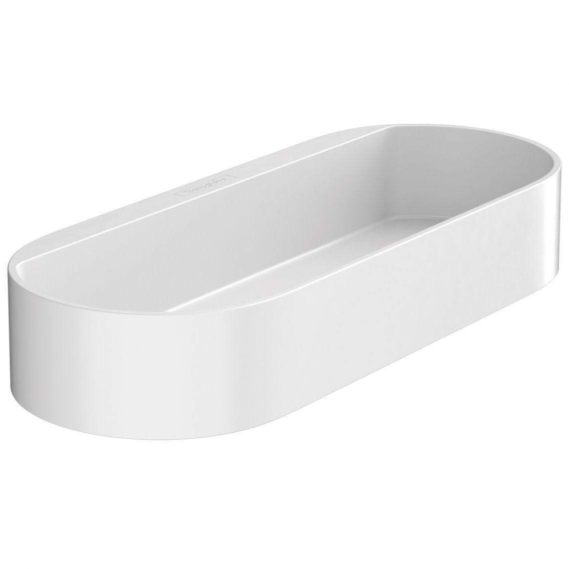 Полиця для ванної кімнати Hansgrohe WallStoris 25x10x3,9 см White Matt (27913700)