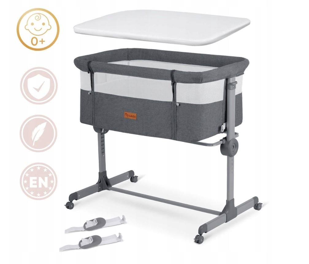 Кровать детская с крепежными ремнями и регулировкой высоты - фото 13