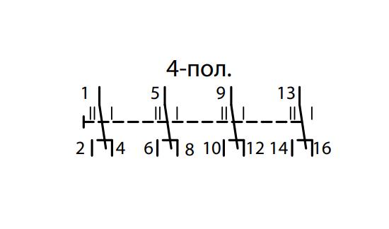 Выключатель-разъединитель ETI SSQ 440 1-0-2 4Р 40A трехпозиционный (2421445) - фото 3