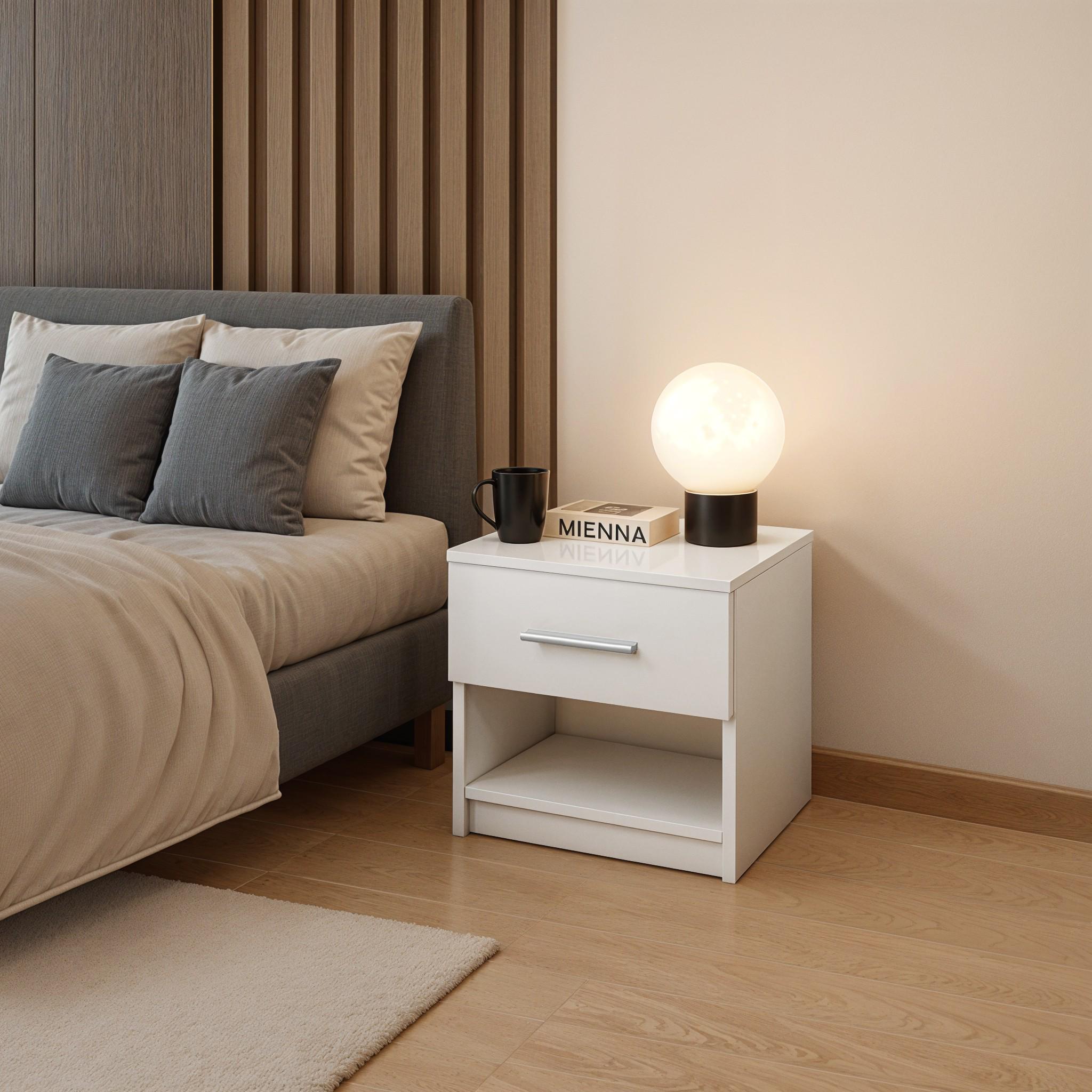 Тумба приліжкова Attika 382х270х410 мм Білий