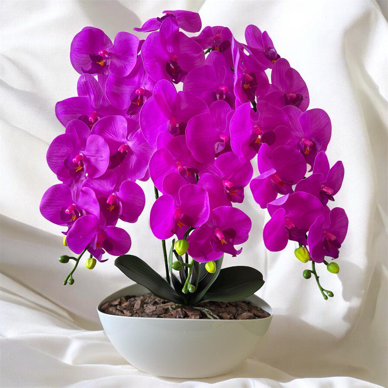 Вазон орхидея ПЛАСТМАКС латексный на три ветки Малиновый (О33) Вазон орхидея ПЛАСТМАКС латексный на три ветки Малиновый (О33)