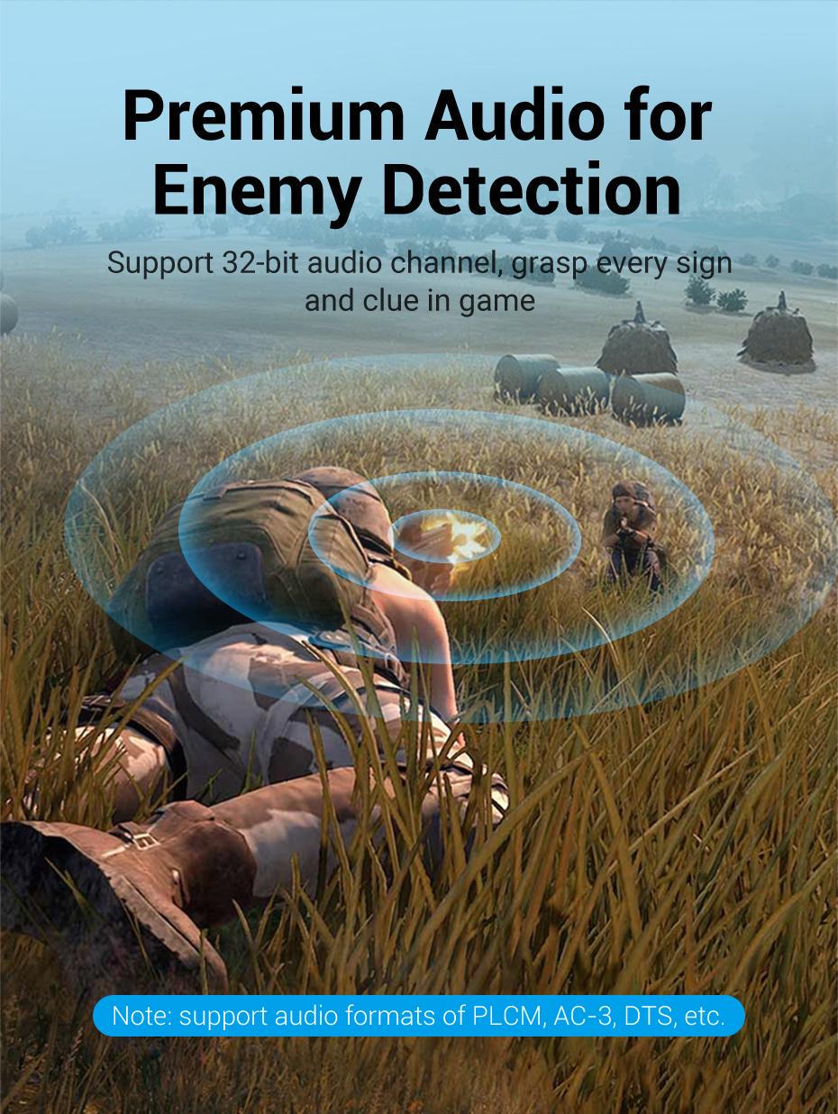 Кабель Vention DisplayPort 1.4 8K 60Hz 4K 144Hz 1080p 240Hz 32.4 Гбіт/с DP Dynamic HDR G-Sync Free Sync нейлонове обплетення 1,5 м Чорний (HCCBG) - фото 8