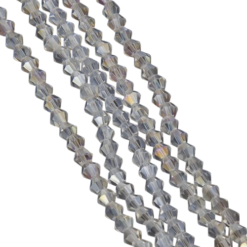 Бусины хрустальные Биконус АВ 2,3х3 мм 160 шт. (БИ0002к50)