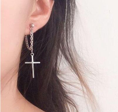 Сережки кліпси з хрестиками (1567958156)