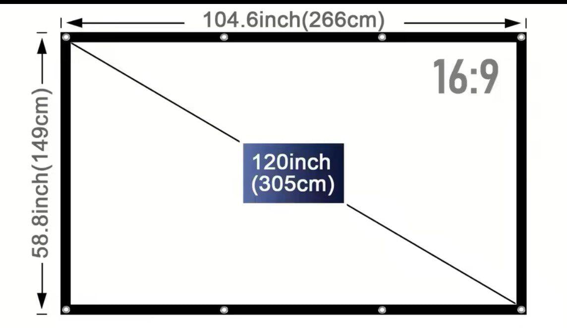 Экран для проектора White SOFT настенный матовый черная рамка с креплением 16:9 120" Белый - фото 2 Экран для проектора White SOFT настенный матовый черная рамка с креплением 16:9 120" Белый - фото 2