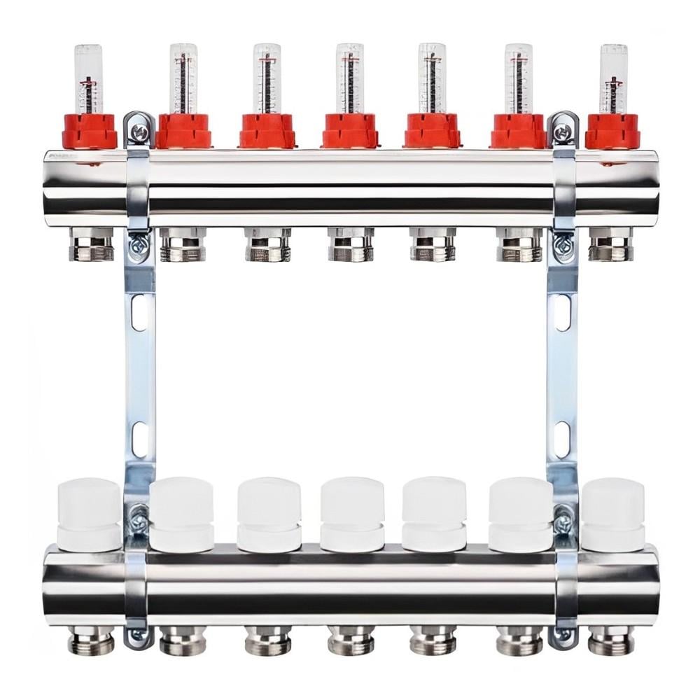 Колекторний вузол з витратомірами Zegor QS-1871 1"х 7 з євроконусом (17725132)