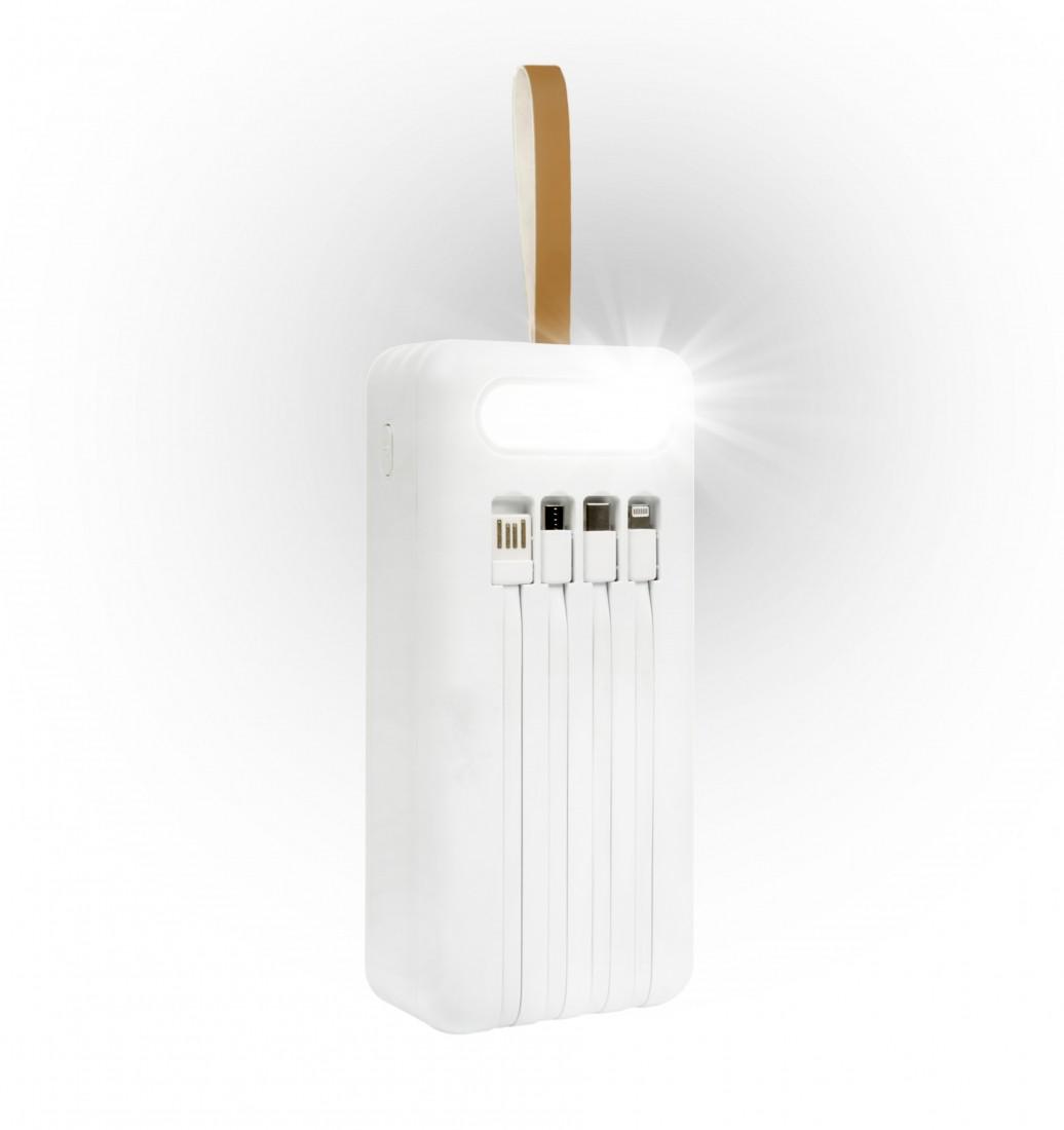 Повербанк Aura NRG60 Quick charging 60000 mAh 22,5 W White - фото 4