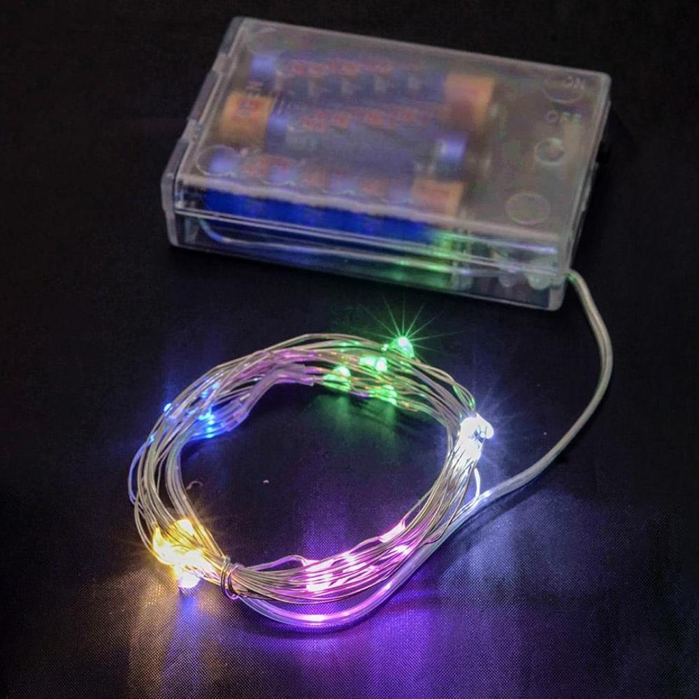 Гирлянда нить Роса на батарейках 50LED статический режим IP44 5 м RGB Гирлянда нить Роса на батарейках 50LED статический режим IP44 5 м RGB