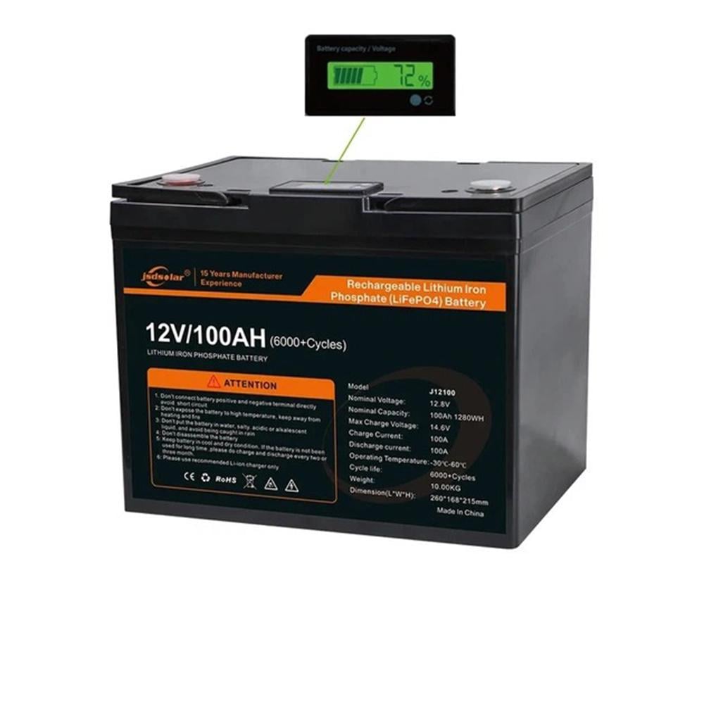 Аккумулятор для ИБП Jsdsolar lifepo4 100 Аh 12 В (24-642529) - фото 7 Аккумулятор для ИБП Jsdsolar lifepo4 100 Аh 12 В (24-642529) - фото 7