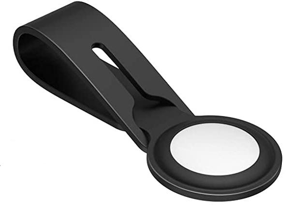 Чехол-брелок для AirTag MOKO силиконовая Black (MKBLSLOOP) - фото 2