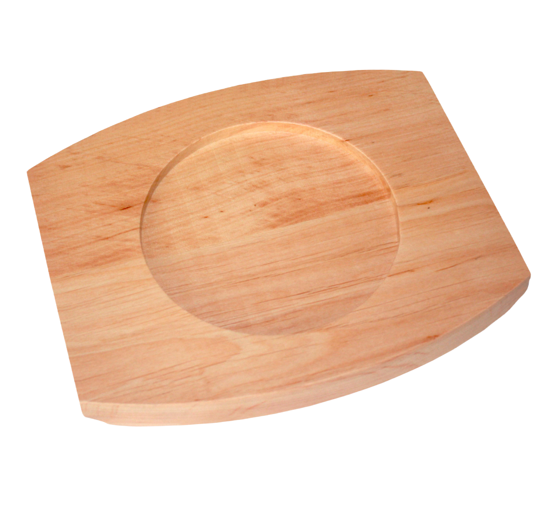 Доска Mazhura деревянная овальная с выемкой 15х18 см (mz424959)