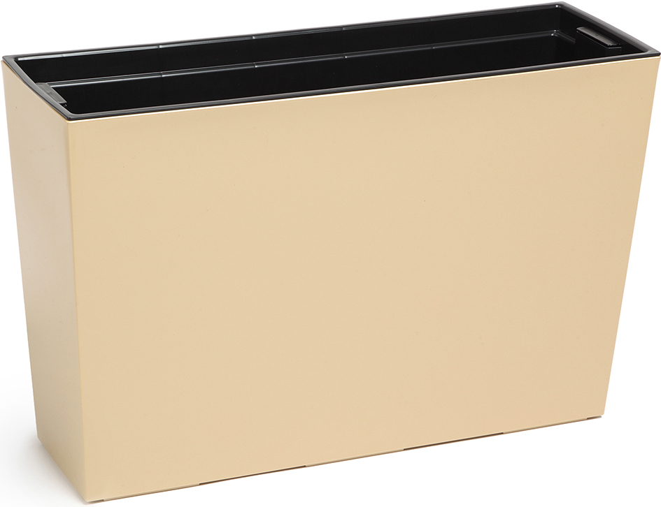 Горшок пластиковый Вербена с вкладкой 190х560 Капучино (4753)