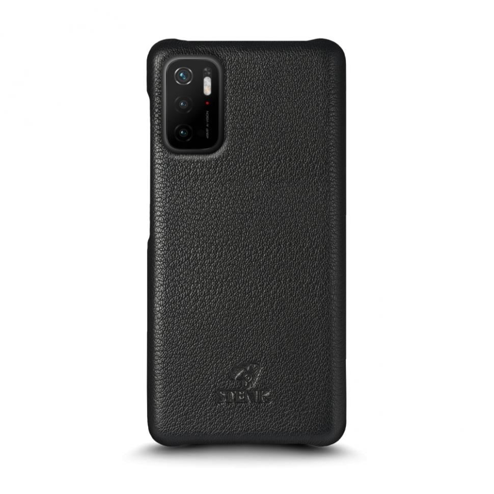 Шкіряна накладка Stenk Cover для Xiaomi Poco M3 Pro Чорний (69482)