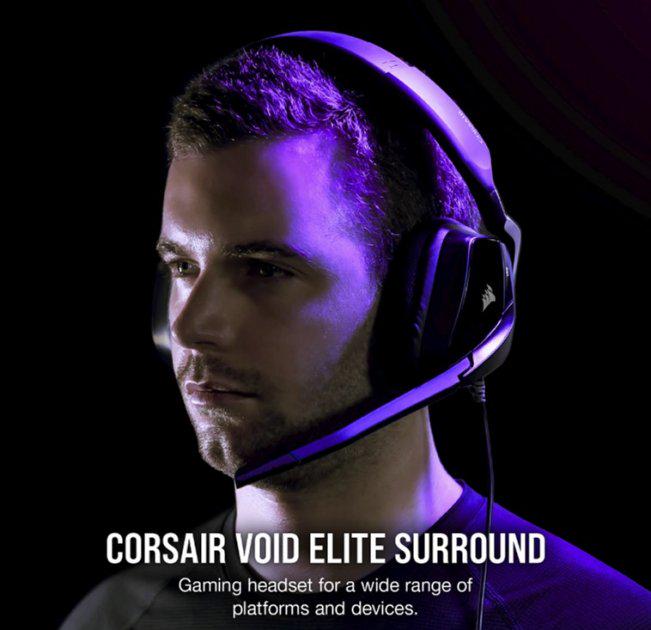 Наушники игровые Corsair Void Elite Surround Carbon (CA-9011205) - фото 14