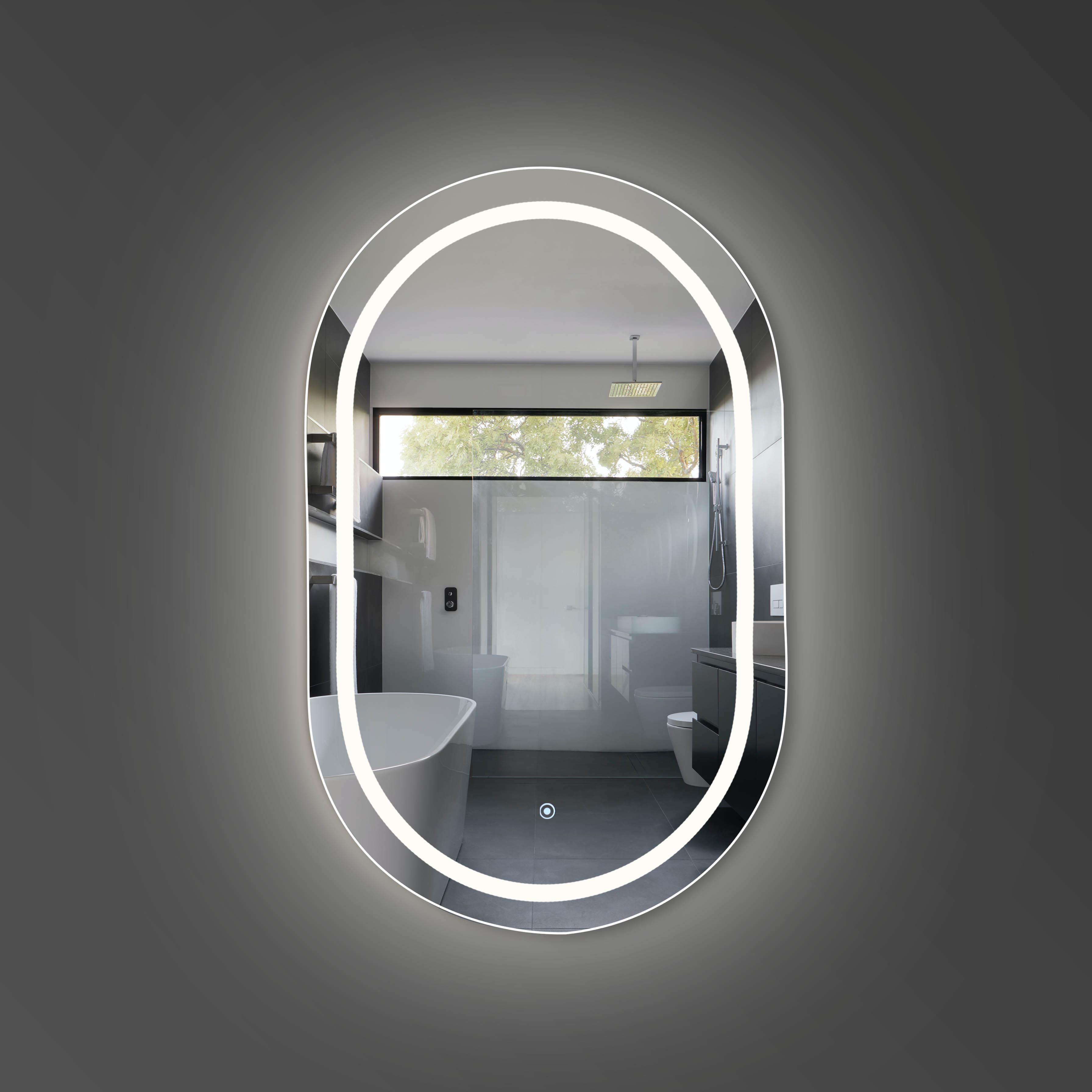 Дзеркало капсула безрамне Luxury Wood Freedom One з LED-підсвіткою 70x100 см