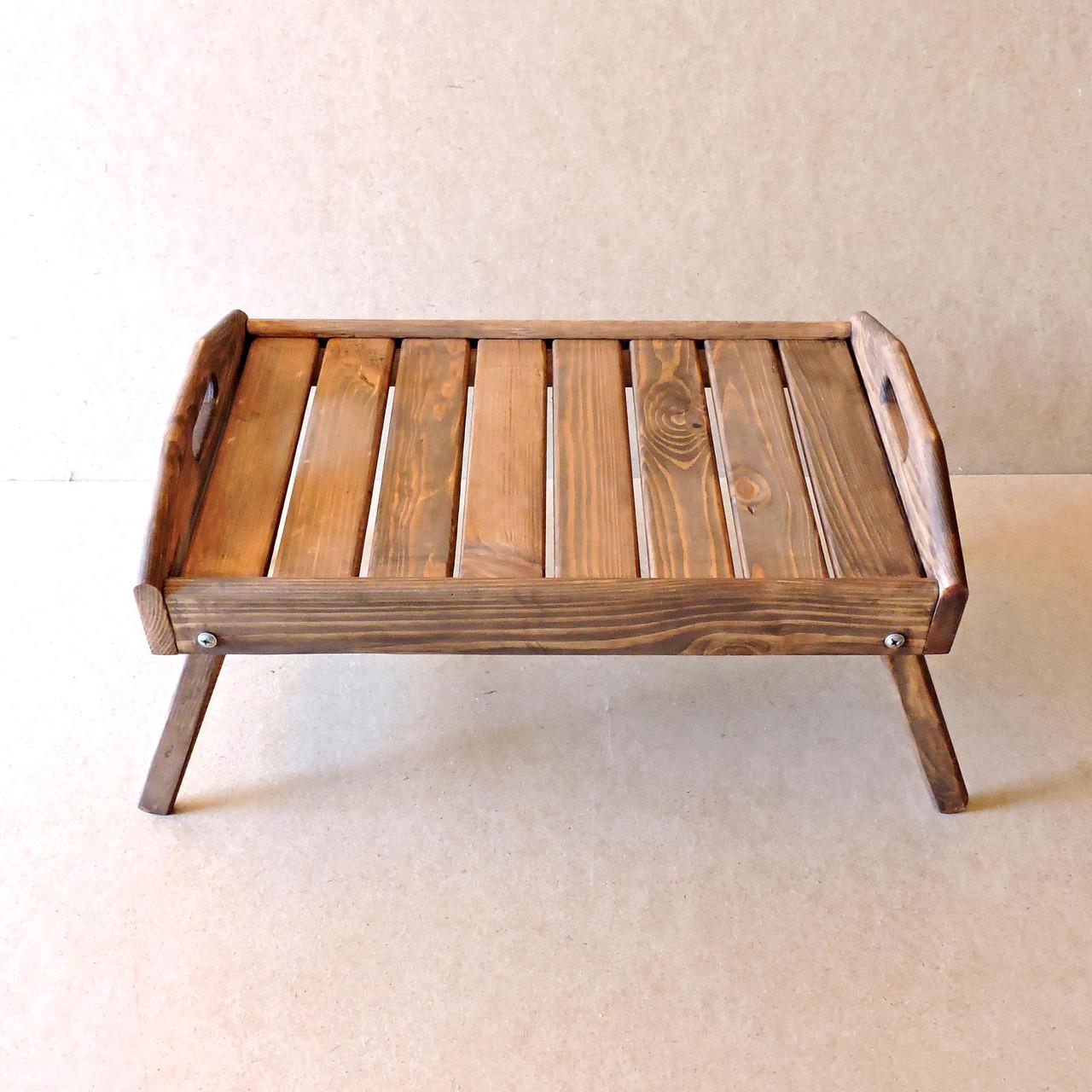 Столик-піднос для сніданку з дерева Аляска Капучино (СТП-001709) - фото 5