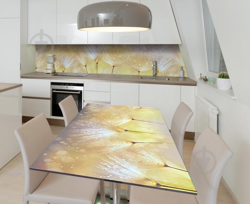 Наклейка 3Д вінілова на стіл Zatarga «Пушинки в росі» 650х1200 мм (Z184922/1st) Наклейка 3Д вінілова на стіл Zatarga «Пушинки в росі» 650х1200 мм (Z184922/1st)