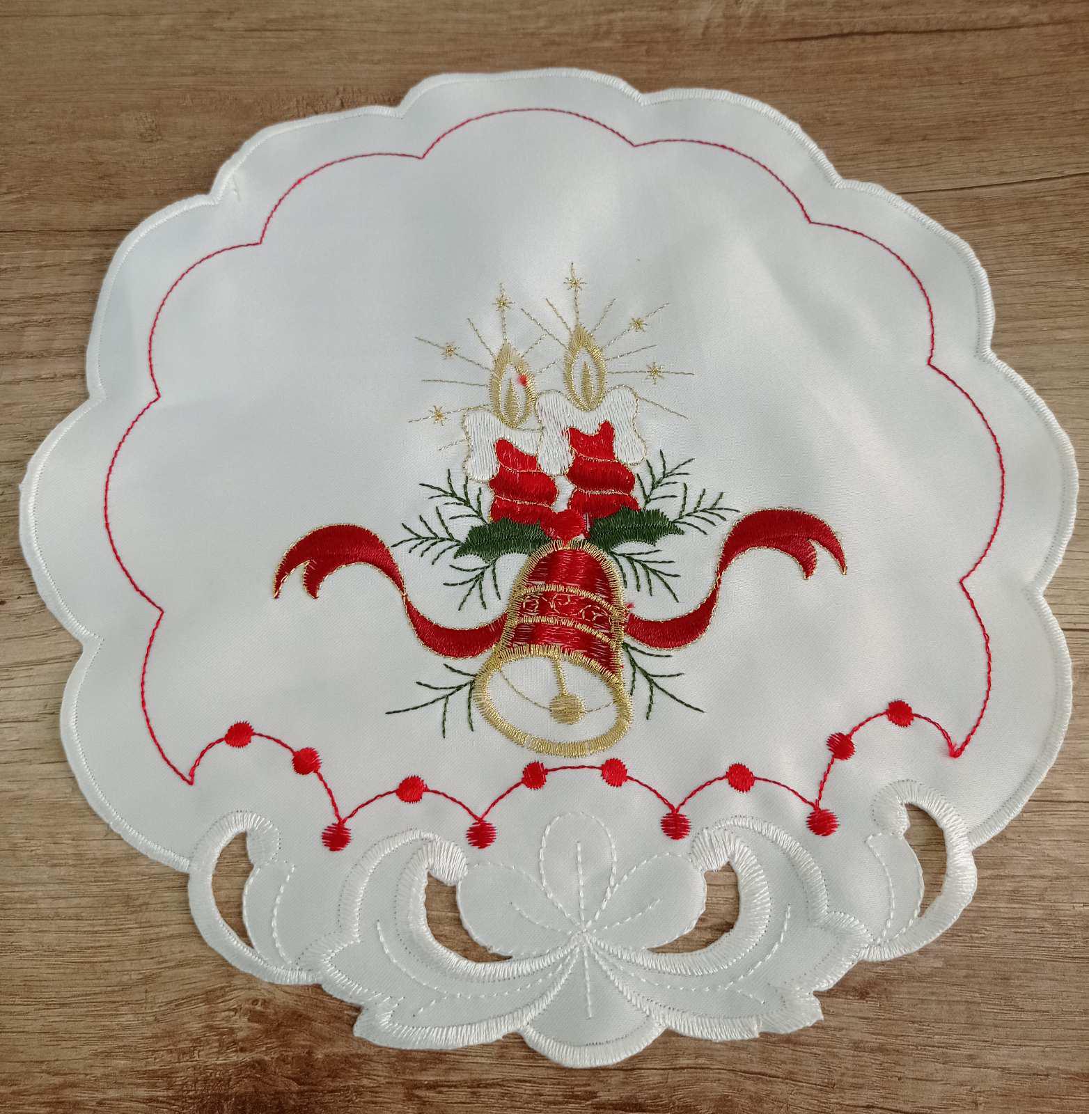 Салфетка новогодняя Red Candle D 30 (CN18344)