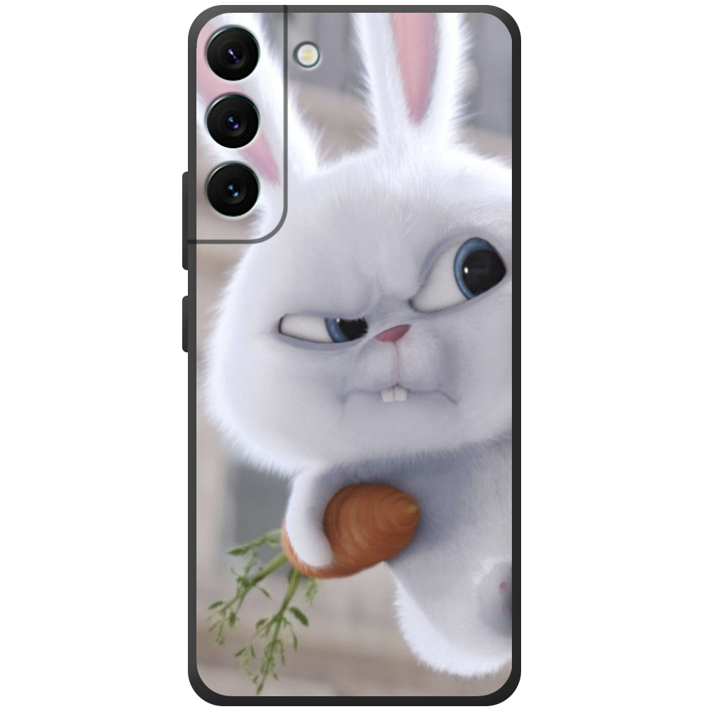 Чехол BoxFace Samsung Galaxy S22 (S901) Rabbit Snowball Черный силикон (44180-up1116-44380) - фото 1