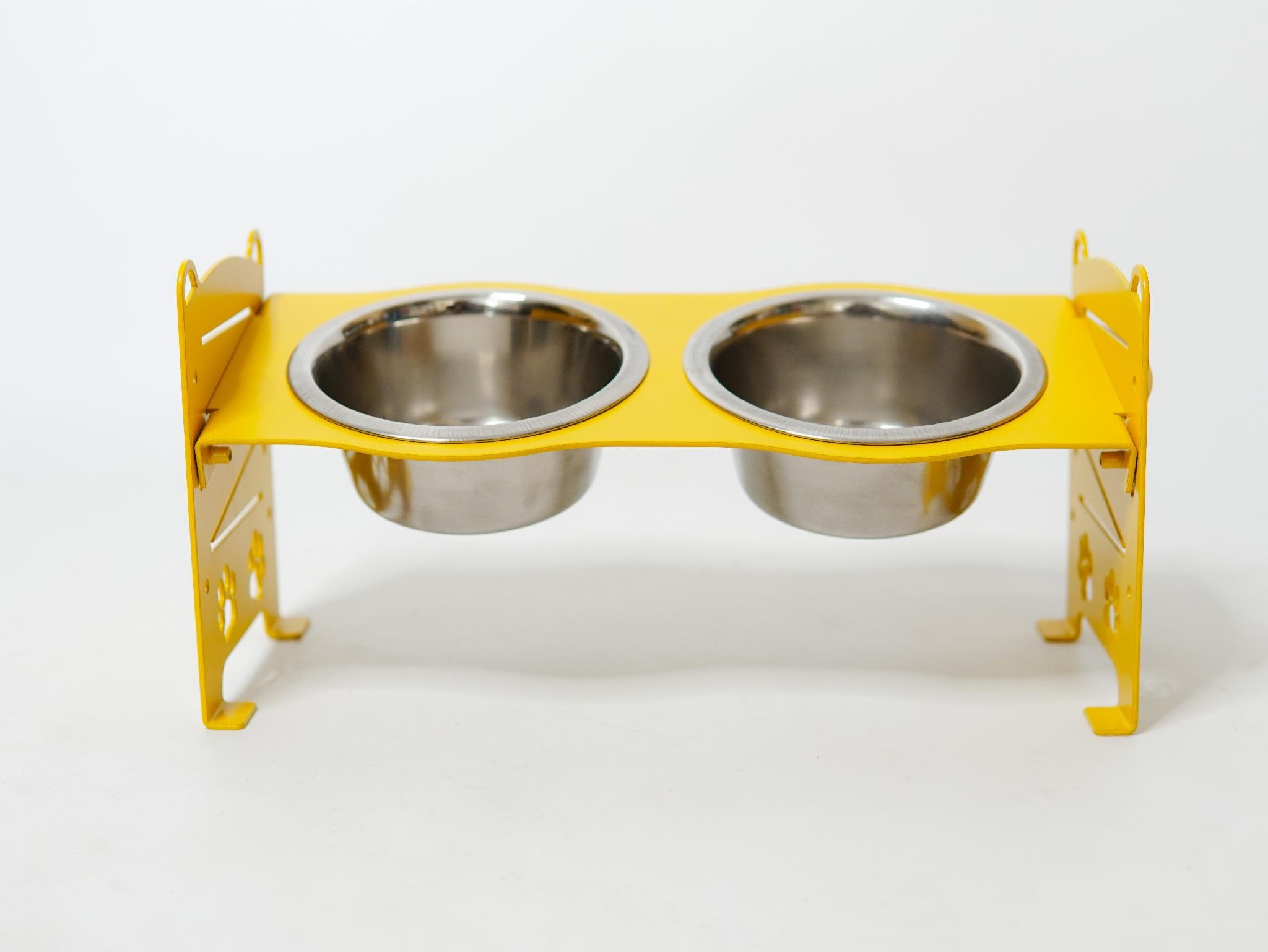 Кормушка для котов разборная-регулируемая 61-137 мм 0,45 л Желтый (1024584к) - фото 6