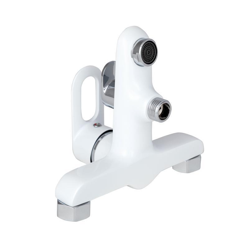 Смеситель для ванны Lidz Latwa 006 белый с душевым гарнитуром LDLAT006WHI45424 White - фото 3 Смеситель для ванны Lidz Latwa 006 белый с душевым гарнитуром LDLAT006WHI45424 White - фото 3