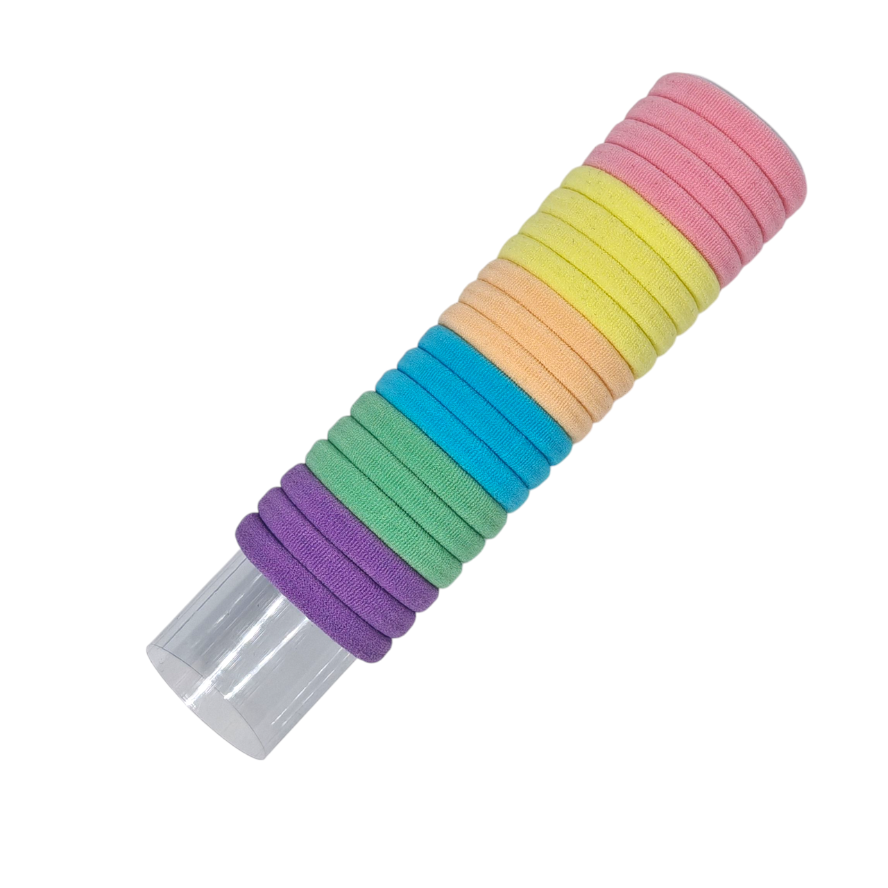 Резинки для волос текстильные в тубусе 20 шт. (0976) Резинки для волос текстильные в тубусе 20 шт. (0976)