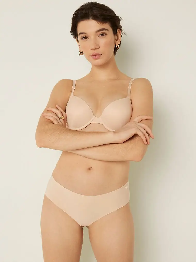 Бюстгальтер з пуш ап Victoria's Secret Wear Everywhere Push-Up Bra 70В Бежевий (20150337)