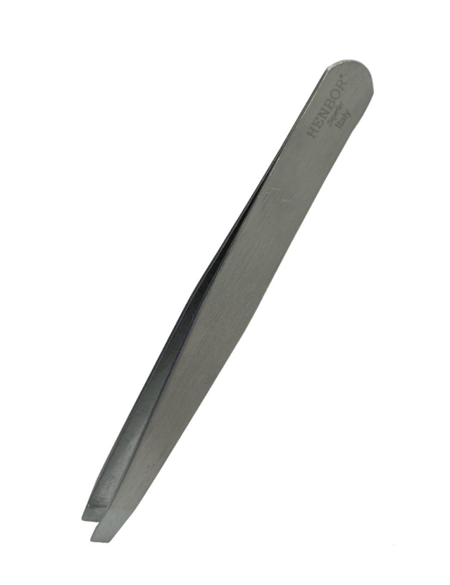 Пинцет для бровей скошенный 9,5 см (HIS/O)