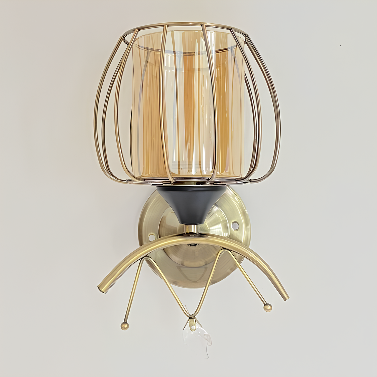 Бра Valeso з металевим каркасом під одну лампу Е27 Бронзовий/Чорний (B-91186/1)