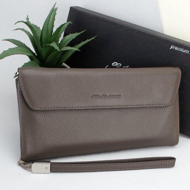 Кошелек-клатч женский кожаный De Esse LC14825-GD04 на магните Кофейный (1986984887) Кошелек-клатч женский кожаный De Esse LC14825-GD04 на магните Кофейный (1986984887)